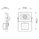 Globo 34247WS LED-Außenwandleuchte mit Bewegungssensor Helga I 1x10W | 950lm | 6000K | IP44 - weiß