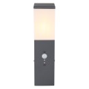 Globo 31730S Außenwandleuchte mit Bewegungsmelder Herri 1x15W | E27 LED | IP44 - anthrazit