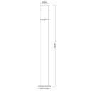 Globo 31732 Herri 1x15W | E27 LED | IP44 - anthrazit