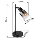 Globo 54308T Tischlampe HUBERTUS  E14