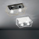 Luce Ambiente Design I-ABRAXAS-PL2 ORO Deckenleuchte ABRAXAS | 2×60W E27 | schwarz | gold