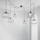 Luce Ambiente Design I-BROOKLYN-S6 Pendelleuchte BROOKLYN E27 | schwarz