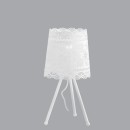 Luce Ambiente Design I-CLUNY-L20 Tischlampe CLUNY | 1×60W E27 | mit Schalter | weiß