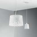 Luce Ambiente Design I-CLUNY-S40 Pendelleuchte CLUNY | 3×60W E14 | Seilleuchte | weiß