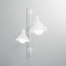 Luce Ambiente Design I-DUETTO-AP2-BCO Wandleuchte DUETTO | 2×60W E27 | mit Schalter | weiß