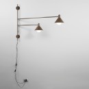 Luce Ambiente Design I-DUETTO-AP2-BRO Wandleuchte DUETTO | 2×60W E27 | mit Schalter