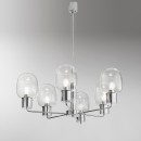 Luce Ambiente Design I-FELLINI-S6 Pendelleuchte FELLINI E27 | Seilleuchte | chrom