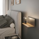 Luce Ambiente Design I-FLASH-AP NER Wandleuchte FLASH | 1×60W E27 | mit Schalter | schwarz