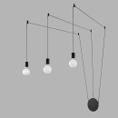 Luce Ambiente Design I-HABITAT-PL3 NER  Pendelleuchte HABITAT | 3×60W E27 | schwarz