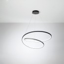 Luce Ambiente Design LIEVE-S80-NER LED Pendelleuchte LIEVE | 60W integrierte LED-Quelle | Seilleuchte | schwarz