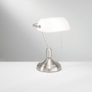 Luce Ambiente Design I-MARSHALL-L-BCO Tischlampe MARSHALL | 1×60W E27 | mit Schalter | weiß