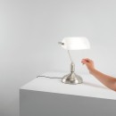 Luce Ambiente Design I-MARSHALL-L-BCO Tischlampe MARSHALL | 1×60W E27 | mit Schalter | weiß