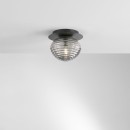 Luce Ambiente Design I-RIPPLE-PL20-NER Deckenleuchte RIPPLE | 1×60W E27 | schwarz