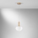 Luce Ambiente Design I-RIPPLE-S18-ORO Pendelleuchte RIPPLE | 1×60W E27 | gold