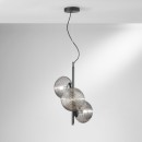 Luce Ambiente Design I-RIPPLE-S3-NER Pendelleuchte RIPPLE | 3×60W E27 | schwarz