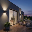 Ideal lux I313443 LED Außenwandleuchte ATOM | 12W integrierte LED-Quelle | 1050lm | 3000K