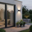 Ideal lux I328669 LED Außenwandleuchte ATOM | 25W integrierte LED-Quelle | 2100lm | 3000K