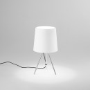 Luce Ambiente Design I-MARLEY/L BCO Tischlampe MARLEY E14 | mit Schalter | weiß