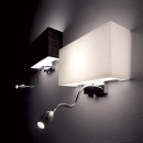 Ideal Lux 035949 LED Wandleuchte mit Richtungsleuchte 1x60W Hotel Bianco | E27 - weiß