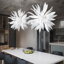 Ideal Lux 112268 Pendelleuchte Leaves Bianco 12x40W | G9 - weiß
