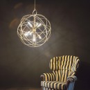 Ideal Lux 156026 Pendelleuchte Konse Oro 6x60W | E27 - gold