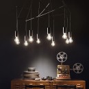 Ideal Lux 158860 Pendelleuchte Pop Nero 10x60W | E27 - schwarz