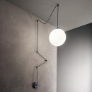 Ideal Lux 160856 Pendelleuchte Boa Nero 1x60W | E27 - schwarz