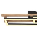 Globo 67266D LED-Deckenleuchte Illa 1x20W | 850lm | 3000K - opal, braun, schwarz