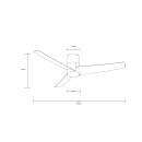Immax 07135-B LED FRESH LITE | 18+40W integrierte LED-Quelle | 1500lm | 2700-6500K