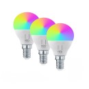 Immax 07745C LED Smart 1x6W | E14 | 470lm | 2700-6500K | RGB - 3er Set, dimmbar, WIFi, Tuya, weiß