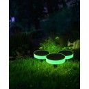 Immax NEO 07910L LED solar Erdspießleuchte ROUND | 1W integrierte LED-Quelle | 401lm | RGBK