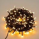 Immax 07756L LED Außenlichterkette Smart 40m 1x7,2W | 400LED | 2700K | IP44 | RGB - dimmbar, WiFi, Tuya, schwarz