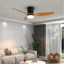 Immax 07142-B LED-Deckenventilator Vento 1x18W | 1500lm | 3000-4000-6000K - schwarz, braun