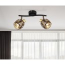 Globo 54357-2B Indiana 2x40W | E14 - schwarz, gold