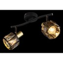 Globo 54357-2B Indiana 2x40W | E14 - schwarz, gold