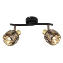 Globo 54357-2B Indiana 2x40W | E14 - schwarz, gold