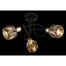 Globo 54357-3B Pendel-Deckenleuchte Idniana 3x40W | E14 - schwarz, gold