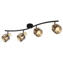 Globo 54357-4B Indiana 4x40W | E14 - schwarz, gold