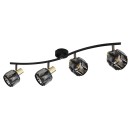 Globo 54357-4B Indiana 4x40W | E14 - schwarz, gold