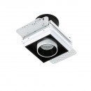 Italux GL7119-1/12W 3000K WH+BL Novum Trimless Single | 12W integrierte LED-Quelle | 810lm | 3000K