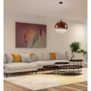Italux PND-8332-250 CP-Pendelleuchte Namelo 1x60W | E27 - mattschwarz