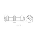 Globo JAMES 57918-3B Spot-Deckenleuchte GU10
