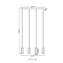 Globo JAMES 57918-4HB Pendelleuchte GU10