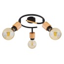 Globo 54031-3 Pendel-Deckenleuchte Jorna 3x40W | E27 - braun, schwarz