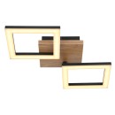 Globo 67280-18 LED-Deckenleuchte Kerry 1x18W | 1200lm | 3000K - opal, braun, schwarz