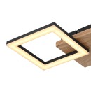 Globo 67280-18 LED-Deckenleuchte Kerry 1x18W | 1200lm | 3000K - opal, braun, schwarz