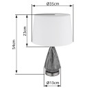 Globo 24147W Tischlampe KISA  E27
