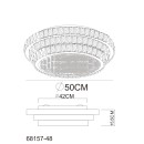 Globo KLARA 68157-48 LED Deckenleuchte | 48W LED | 3400lm
