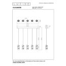 Lucide L134963530 LED Pendelleuchte KLIGANDE  | 5x7,8W integrierte LED-Quelle | 5x620lm | 2700K