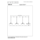 Lucide L254140461 Pendelleuchte TREVOR  G9